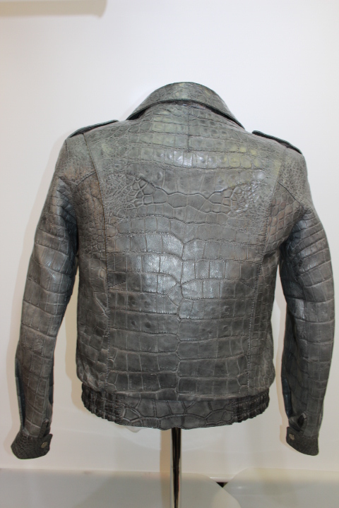 Exotic Alligator Skin Men's Jacket